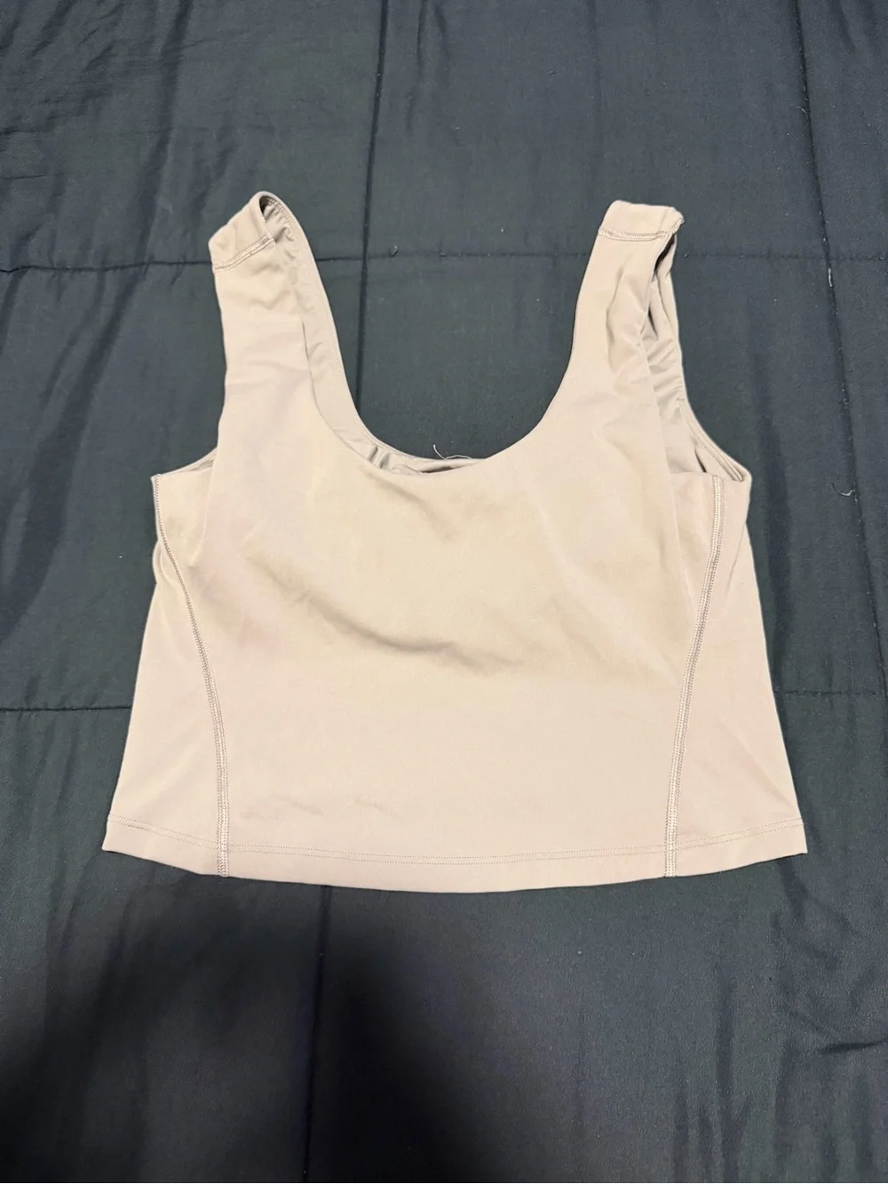 Women’s Lululemon Scoop Neck Cropped Tank Top - Beige